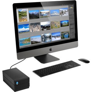 LaCie 2big STHJ8000800 2 x Total de compartimentos Sistema de armazenamento DAS - 8 TB HDD Secretária - 16 TB Supported HD