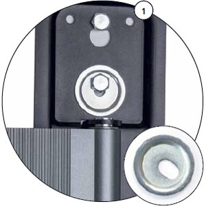 Montaggio a muro ITB EXO per Flat Panel Display, Display con schermo curvo, Display OLED trasparente - Alluminio - 1 Scher