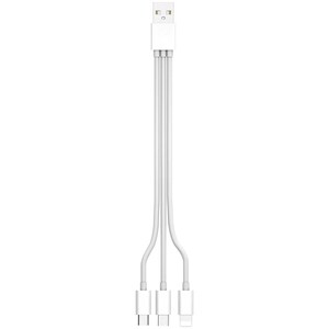 4XEM USB To Lightning Micro USB and USB Type C Cable For iPhone/iPod/iPad/Galaxy - 4XEM USB To Lightning, Micro USB and US