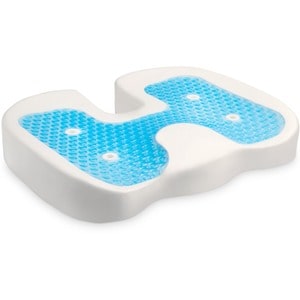 Kensington Premium Cool-Gel Seat Cushion - Gel Filling - Fabric, Memory Foam, Silicone - Comfortable, Ergonomic Design, Ze
