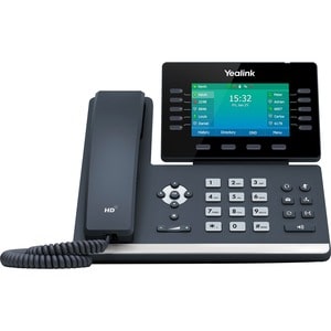 Yealink T54W IP Phone - Corded/Cordless - Corded/Cordless - Bluetooth - Wall Mountable, Desktop - Classic Gray - 16 x Tota