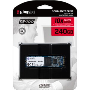 Kingston A400 240 GB Solid State Drive - M.2 2280 Internal - SATA (SATA/600) - 80 TB TBW - 500 MB/s Maximum Read Transfer 