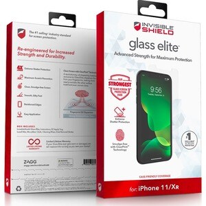 invisibleSHIELD Glass Elite Glass Screen Protector - For LCD Smartphone - Impact Resistant, Scratch Resistant, Fingerprint