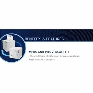 Seiko Direktthermodrucker - Wandhalterung - Quittungsdruck - Ethernet - USB - USB-Schnittstelle - Bluetooth - Near Field C