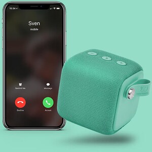 Fresh 'n Rebel Rockbox Bold S 1RB6000PT Bluetooth Lautsprechersystem - Pfefferminze - Aufladbarer Akku