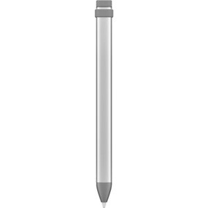 Logitech Crayon Stylus - Capacitive Touchscreen Type Supported - Replaceable Stylus Tip - Aluminum, Silicone Rubber - Gray