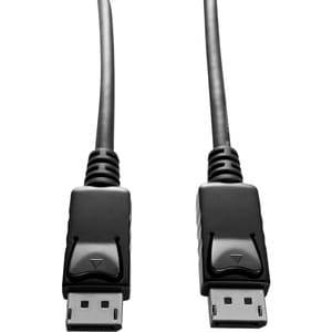 V7 Black Video Cable DisplayPort Male to DisplayPort Male 2m 6.6ft - 6.6 ft DisplayPort A/V Cable for Audio/Video Device -