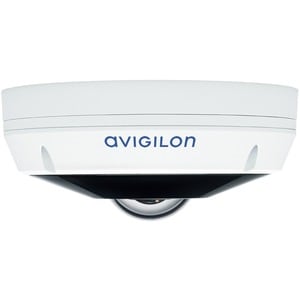 Avigilon 6 Megapixel Network Camera - Fisheye - Signal White - 32.81 ft - H.264 (MPEG-4 Part 10/AVC), MJPEG - CMOS - Surfa