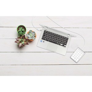 Macally UCNUMKEY22 USB-C Numeric Keypad For Mac/PC - Cable Connectivity - USB Type C Interface - 22 Key(s) - Computer, iPa