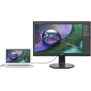 Philips 272P7VUBNB 27" 4K UHD WLED LCD Monitor - 16:9 - Textured Black - 27" Class - In-plane Switching (IPS) Technology -