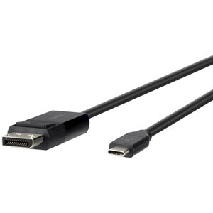 Belkin USB-C to DisplayPort Adapter Cable 4k 60Hz 6 foot - Black - 5.91 ft DisplayPort/USB A/V Cable for Monitor, Notebook