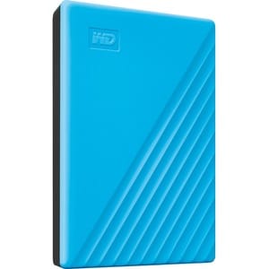 WD My Passport WDBPKJ0040BBL-WESN 4 TB Portable Hard Drive - External - Blue - USB 3.0 - 256-bit Encryption Standard - 3 Y