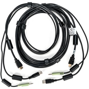 CABLE ASSY, 1-HDMI 1-USB/1-AUDIO, 10FT