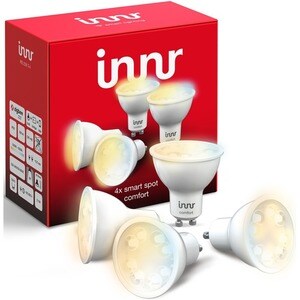 innr LED Light Bulb - 5.10 W230 V AC - 350 lm - Spot - Warm Daylight, Cool Daylight Light Color - GU10 Base - 25000 Hour -