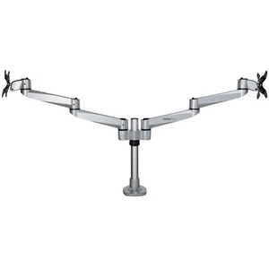 StarTech.com Desk Mount Dual Monitor Arm, Premium Articulating Desktop VESA Mount up to 27" (17.6lb/8kg) Displays, Height 