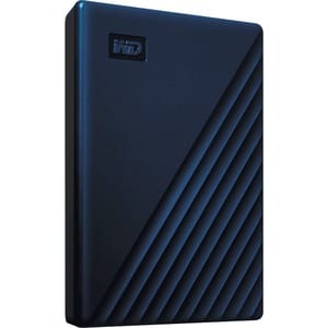 WD My Passport for Mac WDBA2F0050BBL 5 TB Portable Hard Drive - External - Midnight Blue - USB 3.2 - 256-bit Encryption St