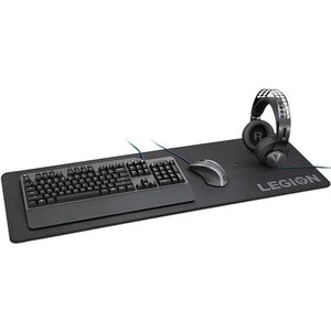Lenovo Sacapunta extra grande Alfombrilla para ratón de juego - 3mm x 900mm x 300mm Dimensión - Negro - Tela, Goma - Antid