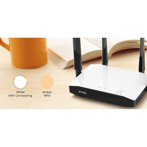 ZYXEL NBG6604 Wi-Fi 5 IEEE 802.11ac Ethernet Wireless Router - 2.40 GHz ISM Band - 5 GHz UNII Band - 4 x Antenna(4 x Exter
