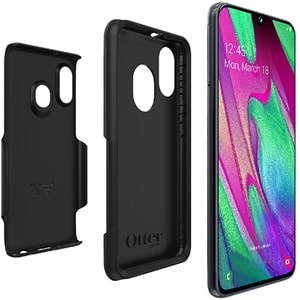 OtterBox Commuter Case for Samsung Galaxy A40 Smartphone - Black - Impact Absorbing, Impact Resistant, Drop Resistant, Bum