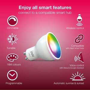 Lampadina LED innr - 6 W - 50 W Watt equivalenti alle lampadine a incandescenza - 230 V ca - 350 lm - Spot - Multicolore C