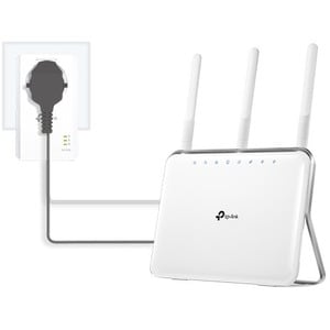 TP-Link TL-PA7017P KIT Powerline Netzwerkadapter - 2 - 1 x Netzwerk (RJ-45) - 1000 Mbit/s Stromleitung - 300 m Reichweite 