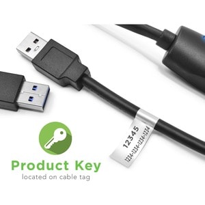 Plugable USB 3.0 Transfer Cable, Unlimited Use, Transfer Data Between 2 Windows PC's - Compatible with Windows 11, 10, 8.1