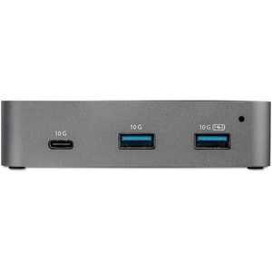 StarTech.com 3 Port USB C 3.2 Gen 2 Hub with Ethernet Adapter - 10Gbps USB Type C to 2x USB-A 1x USB-C - Powered Hub w/ Fa