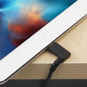 StarTech.com 2m USB A to Lightning Cable iPhone iPad Durable Right Angled 90 Degree Black Charger Cord w/Aramid Fiber Appl