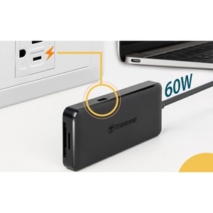 Hub USB/lettore schede flash Transcend HUB5C - USB 3.1 (Gen 2) tipo C - Esterno - 4 Total USB Port(s) - 2 USB 3.1 Port(s) 