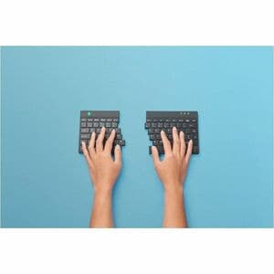 R-Go Tools Ergonomische Tastatur R-Go Split Break v2 mit Pausensoftware, geteilte Tastatur, QWERTZ (DE), Kabelgebunden, Sc