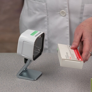 Datalogic Magellan 1500i Desktop Barcode Scanner - Cable Connectivity - White - 1D, 2D