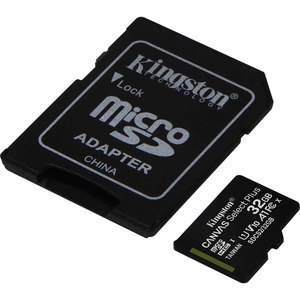 Kingston Canvas Select Plus SDCS2 32 GB Class 10/UHS-I (U1) microSDHC - 3 Pack - 100 MB/s Read - Lifetime Warranty