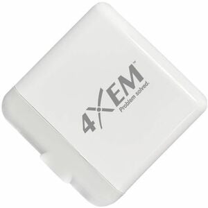 4XEM 20W USB-C PD Wall Charger with Quick Charge 3.0, Fast Charging, Retractable Prongs, White - 20W USB-C Power Delivery 