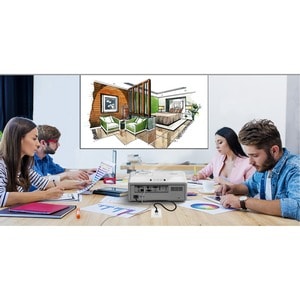 Optoma ZW403 3D Ready DLP Projector - 16:10 - White - 1280 x 800 - Front, Rear, Ceiling - 720p - 20000 Hour Normal Mode - 