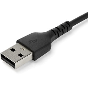 1M DURABLE USB 2.0 TO USB-C CABLE BLACK ARAMID FIBER