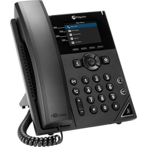 Poly 250 IP Phone - Corded - Corded - Desktop, Wall Mountable - 4 x Total Line - VoIP - 2 x Network (RJ-45)