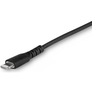 StarTech.com 3 foot/1m Durable Black USB-C to Lightning Cable, Rugged Heavy Duty Charging/Sync Cable for Apple iPhone/iPad