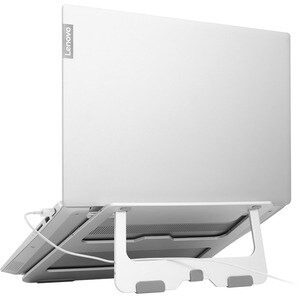 Lenovo Portable Aluminum Laptop Stand - Up to 15" Screen Support - 11.02 lb Load Capacity - 0.70" Height x 10.24" Depth - 