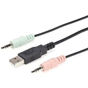 StarTech.com 2-Port USB DisplayPort KVM Switch - 4K 60Hz - UHD DP 1.2 USB-KVM Umschalter mit Kabel (SV211DPUA4K) - 2 Compu