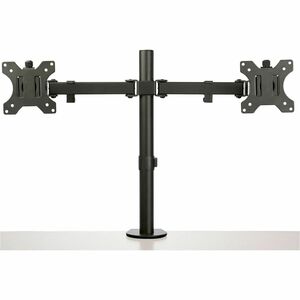 StarTech.com Desk Mount Dual Monitor Arm, Ergonomic VESA Compatible Mount for up to 32" (17.6lb/8kg) Display, Clamp/Gromme