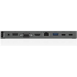 Lenovo USB-C Mini Dock - for Notebook - 45 W - USB Type C - 3 x USB Ports - USB Type-C - Network (RJ-45) - HDMI - VGA - Wired