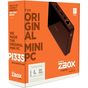 Desktop Computer Zotac ZBOX pico PI335 - Intel Celeron N4100 1,10 GHz Prozessor - 4 GB RAM LPDDR4 - 64 GB Größe Flash-Spei