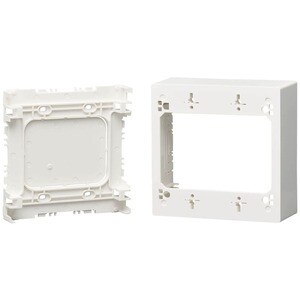 Tripp Lite by Eaton Double-Gang Surface-Mount Back Box, White, TAA - 2-gang - White - Acrylonitrile Butadiene Styrene (ABS