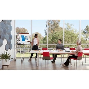 Steelcase Roam Interactive Whiteboard Stand - 166.1 cm Height x 67.3 cm Width x 77.2 cm Depth - Arctic White