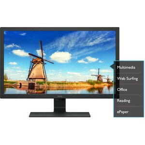 Moniteur LCD BenQ GL2480 24" Class Full HD - 16:9 - Noir - 60,5 cm (23,8") Viewable - Nématique Torsadé (TN) - WLED Rétroé