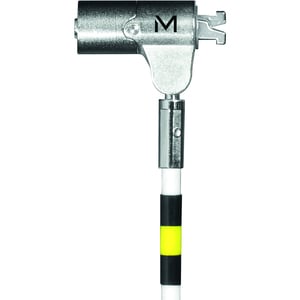 Câble de verrouillage MOBILIS Pour Ordinateur - 2 m Câble - Verrou Master Keyed (à clé passe-partout) - Blanc - Acier Durc