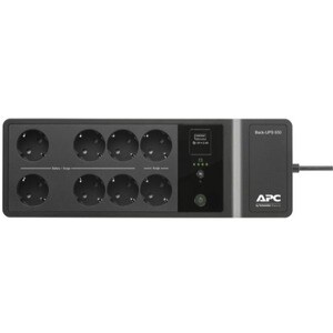 APC by Schneider Electric Back-UPS Standby UPS - 650 VA/400 W - Tower - 2.60 Minute Stand-by - 230 V AC Input - 230 V AC, 