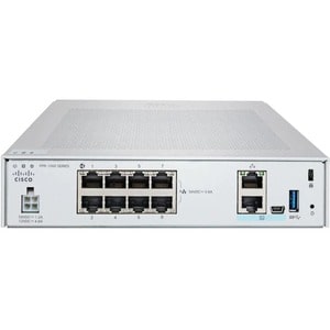 Cisco Firepower FPR-1120 Network Security/Firewall Appliance - 8 Port - 1000Base-T - Gigabit Ethernet, 1000Base-X - 294.40