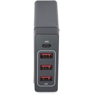 StarTech.com USB-C Charging Station, 72W, 1x USB-C + 3x USB-A, Portable Charger with PD, Laptop Replacement Charger, USB-C