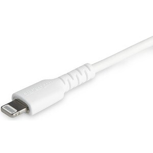 StarTech.com 3 foot/1m Durable White USB-C to Lightning Cable, Rugged Heavy Duty Charging/Sync Cable for Apple iPhone/iPad